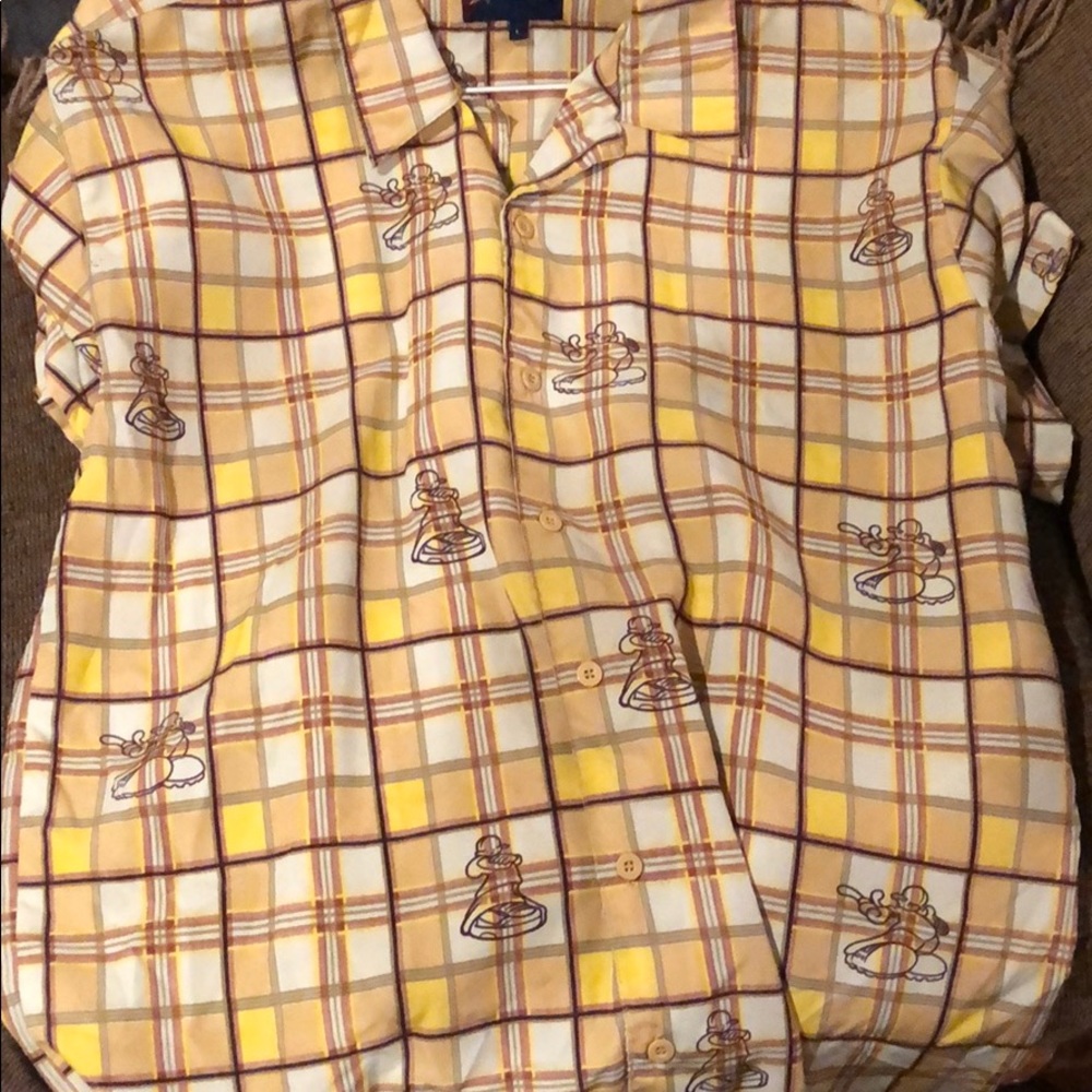 Kfid Button up shirt short sleeve size large